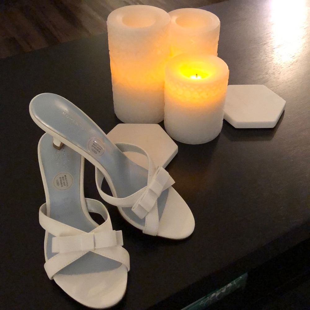 White heels from Unforgettable Moments - Size 7